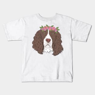 good girl - springer spaniel Kids T-Shirt